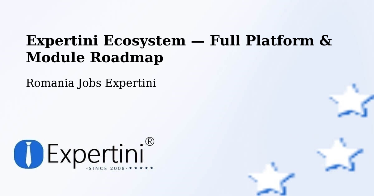 Expertini Ecosystem — Full Platform & Module Roadmap – Amara